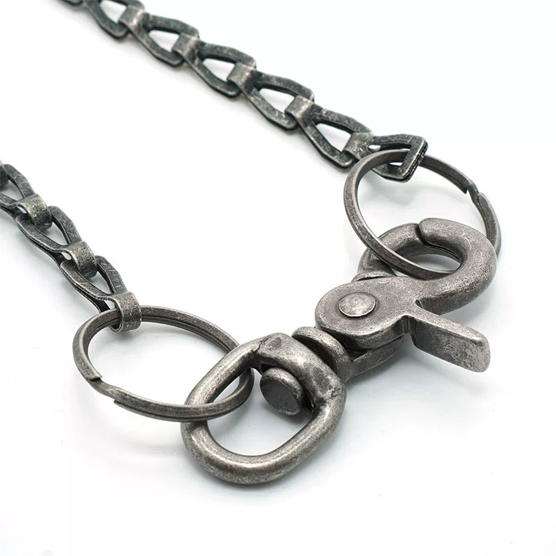 Solid Brass Silver Plated Keychain