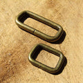 Antique Bronze Vintage Western Rectangle Ring