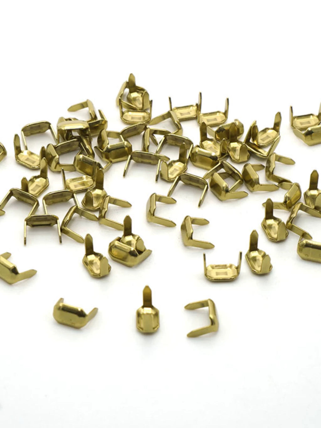 Solid Brass Prong Stud