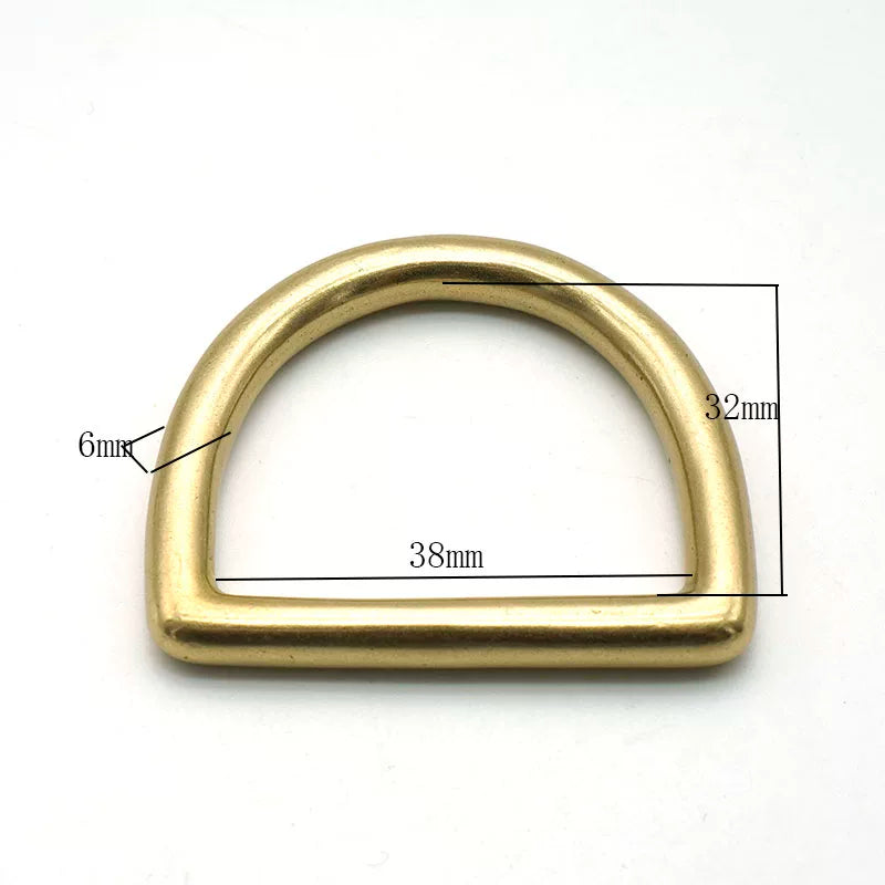 Solid Brass Seamless D-Ring