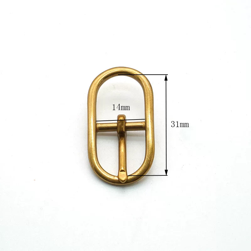 Solid Copper Women's Belt Buckle 14mm