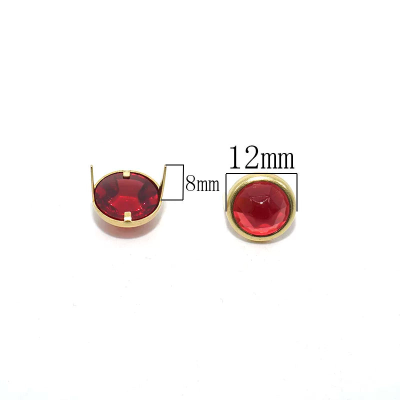 Solid Brass Vintage Prong Stud
