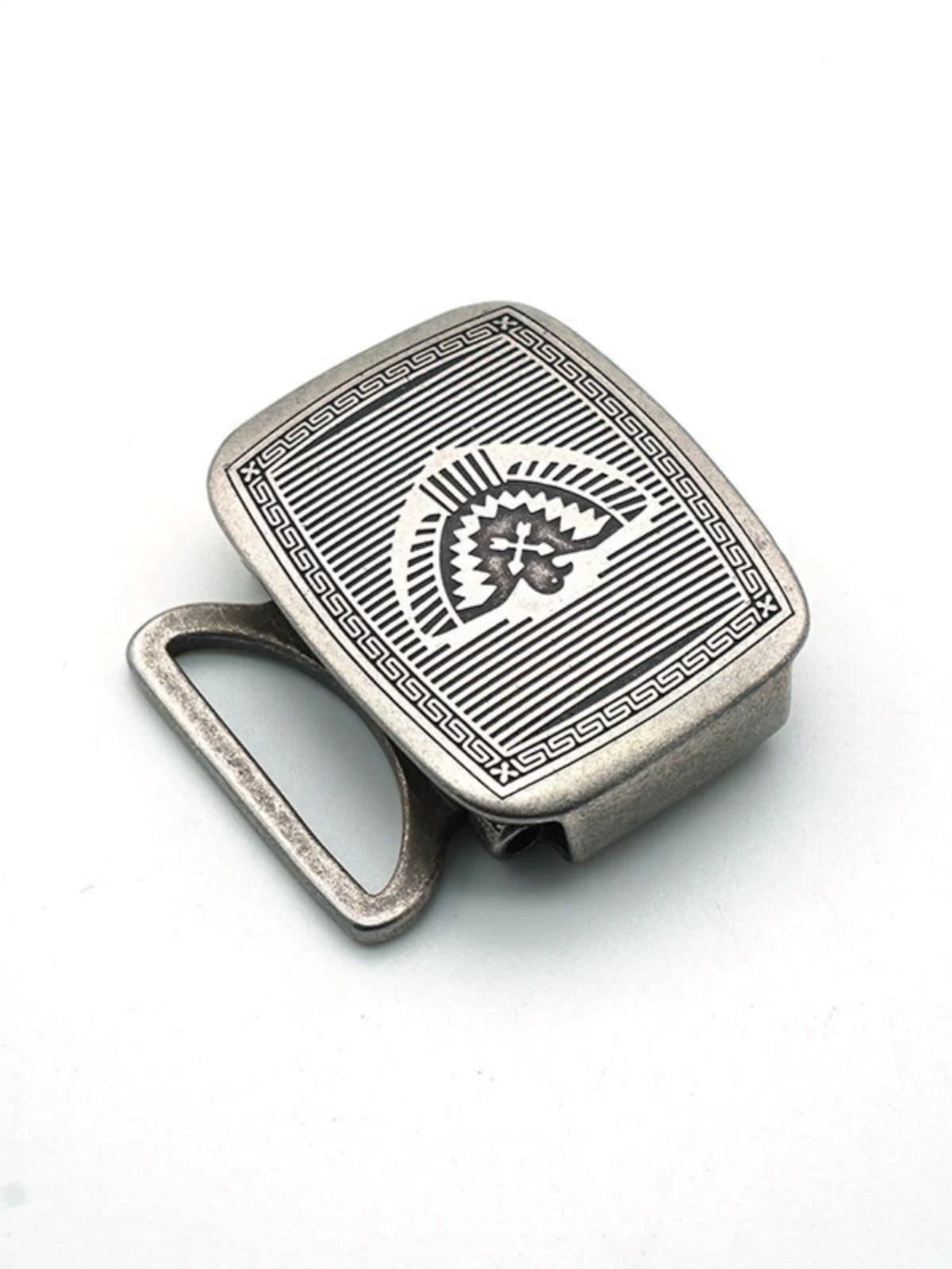 Solid Brass Silver Plated Belt Buckle for 35mm Strap