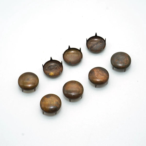 Solid Copper Oxidized Vintage Rivet 15x4mm