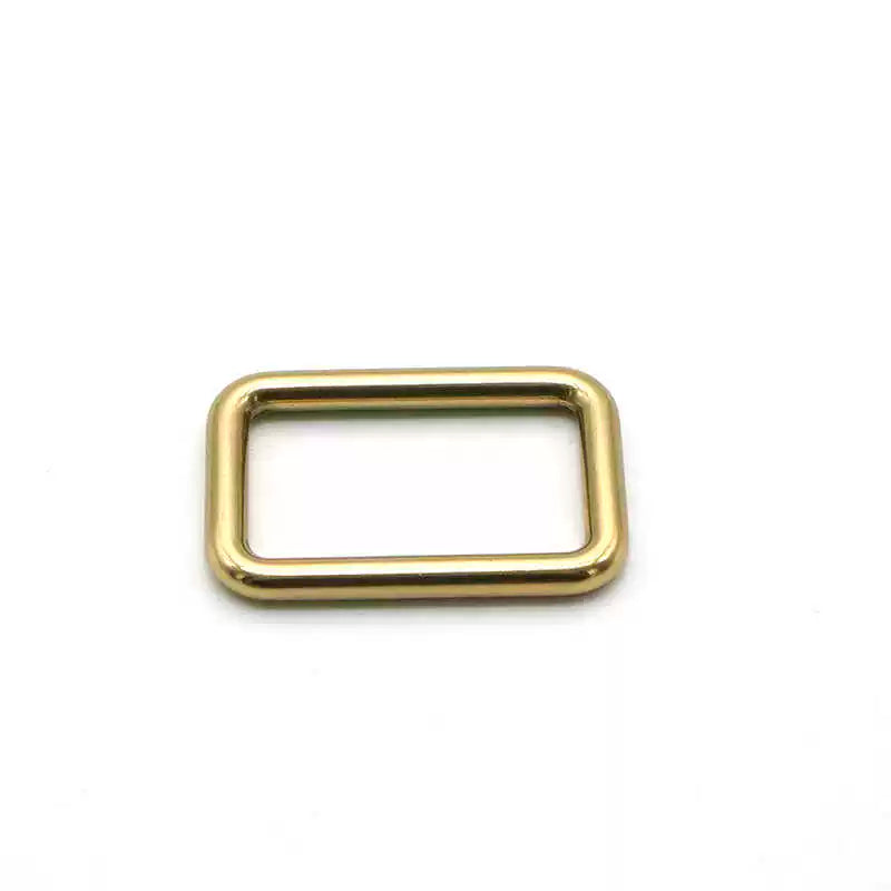 Solid Brass Seamless Rectangle Ring