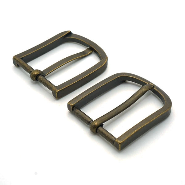 Solid Copper Antique Bronze Pin Buckle 32mm