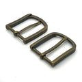 Solid Copper Antique Bronze Pin Buckle 32mm