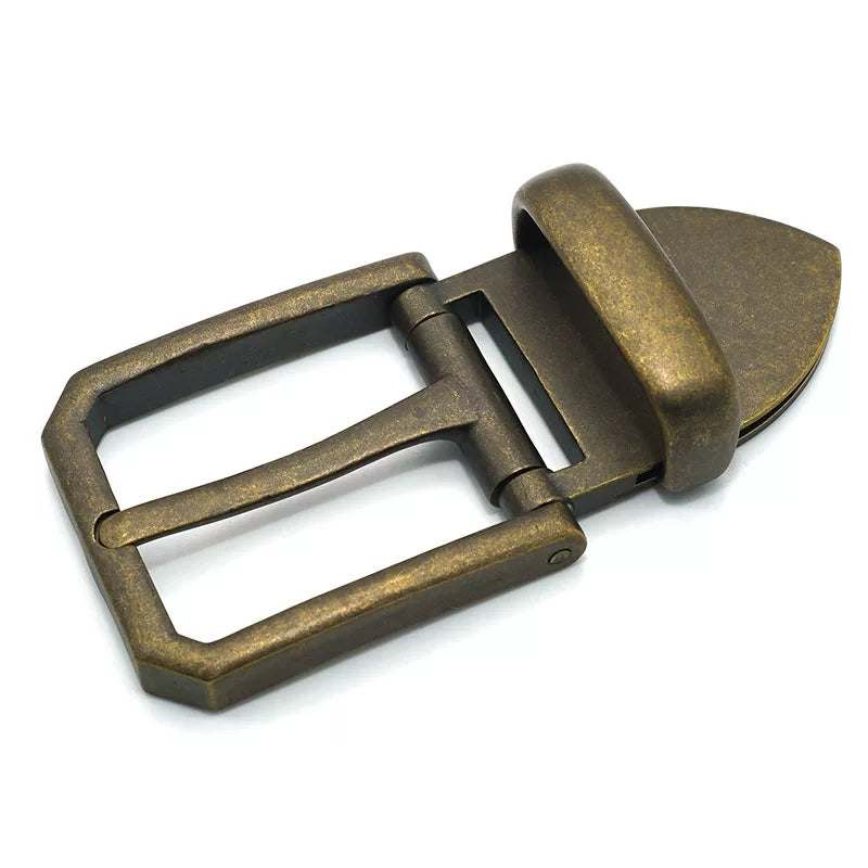 Solid Brass Vintage Men's Pin Buckle 40mm