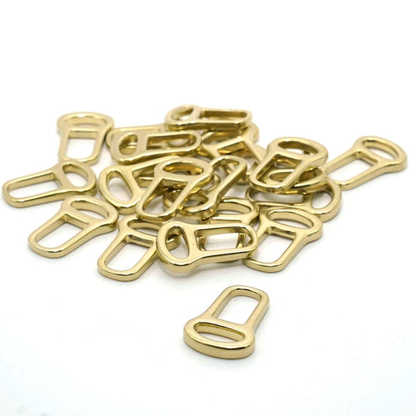 Solid Brass Zipper Pull 10 Pcs