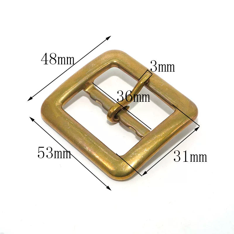 Solid Brass Oxidized Vintage Heavy Duty Tri-Glide Pin for 36mm Strap