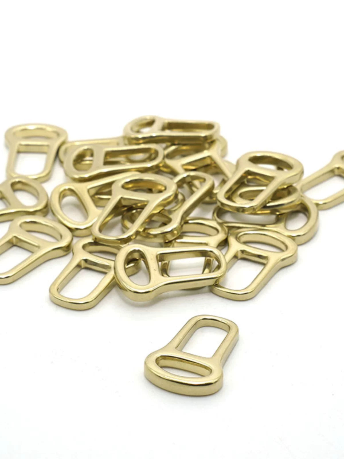 Solid Brass Zipper Pull 10 Pcs