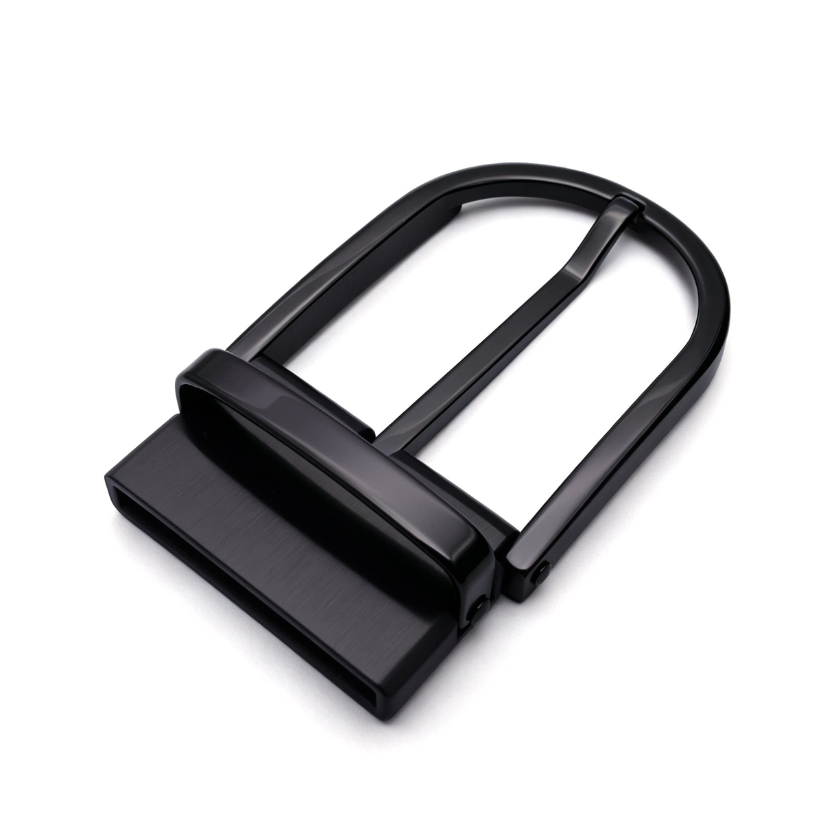 D Shape Rotatable Reversible Belt Buckle for Men, 39mm Single Prong Belt Replacement Buckle