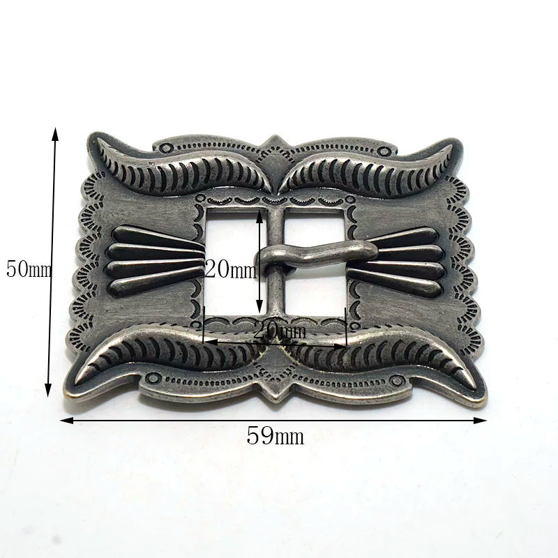 Solid Brass Vintage Patterned Tri-Glide Pin