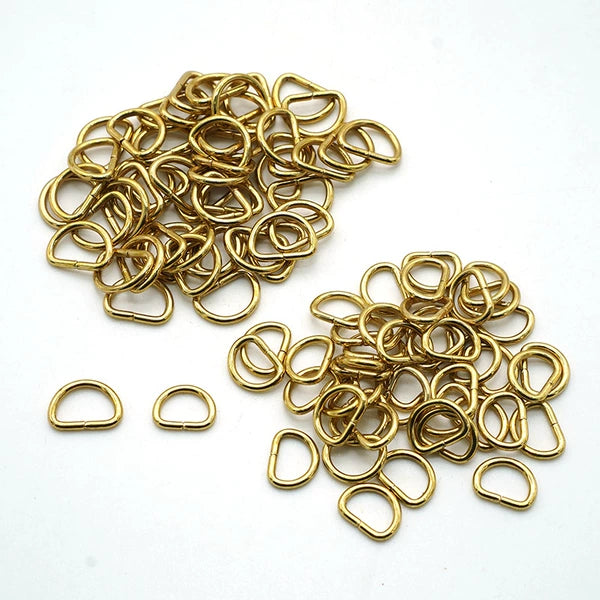 Solid Copper D-Ring for 8mm Strap