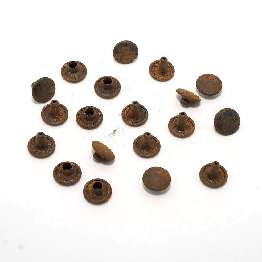 Solid Copper Vintage Button