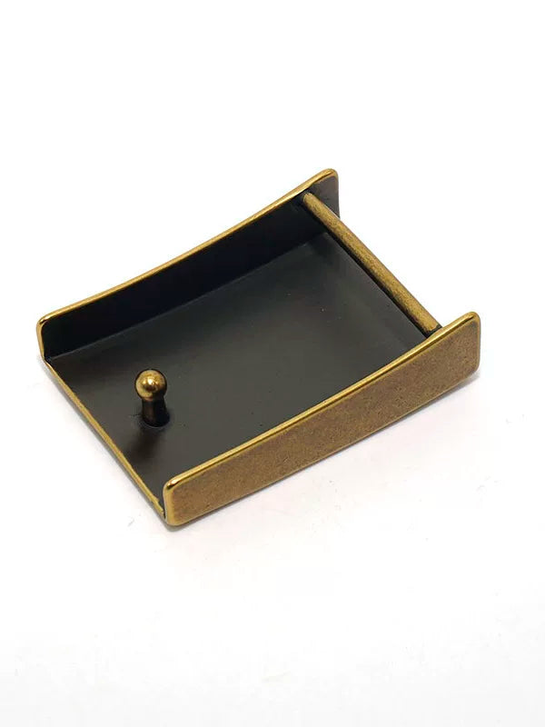 Solid Brass Antique Bronze Belt Buckle 3.0cm