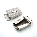 Solid Copper Antique Silver Plated Belt Buckle