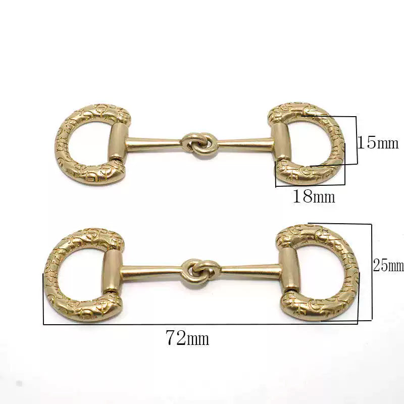 Solid Brass Leather Shoes Metal Decorative Hardware 乐 福 Shoes Chain Accessory Shoes Buckle 百 Bag Hardware 拆 卸 Accessory Trim