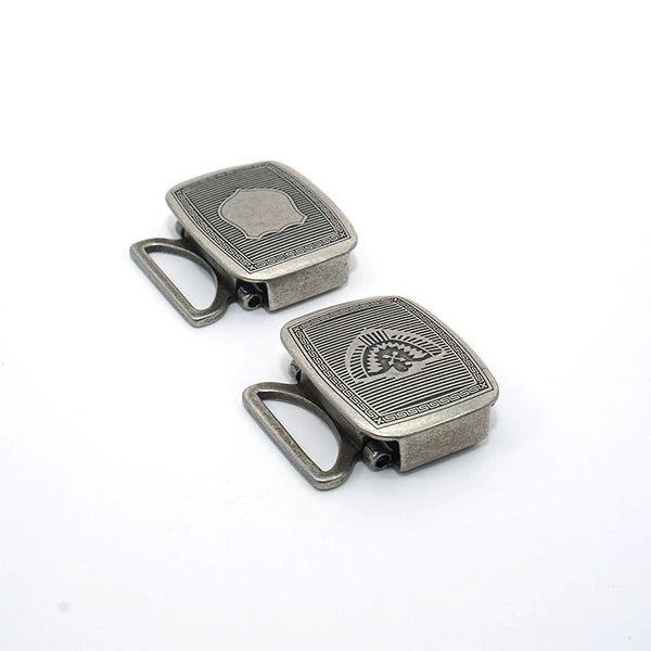 Solid Brass Silver Plated Belt Buckle for 35mm Strap