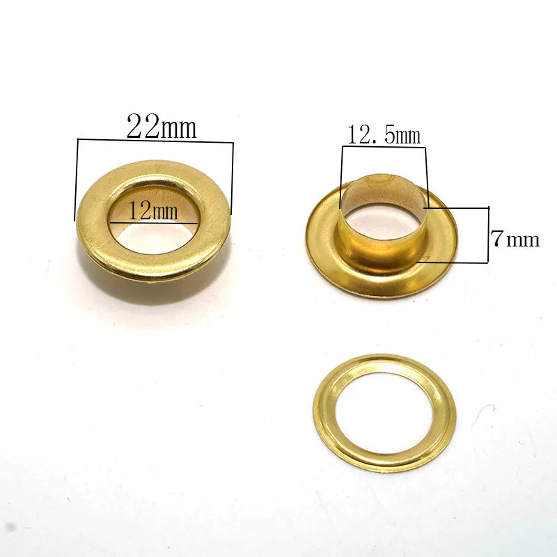 Solid Copper Oxidized Eyelet