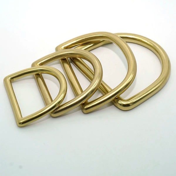 Solid Brass Seamless D-Ring