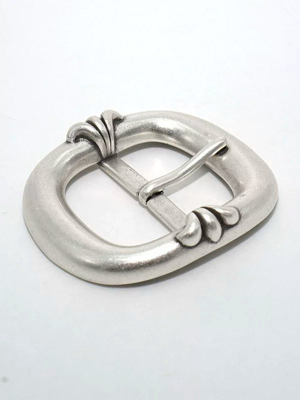 Solid Brass Silver Plated Vintage Pin Buckle