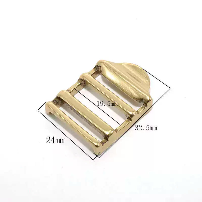 Solid Brass Tri-Bar Slider