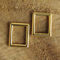 Solid Copper Rectangle Ring
