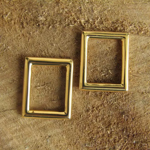 Solid Copper Rectangle Ring