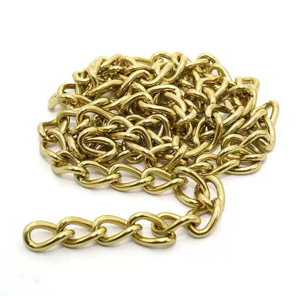 Solid Copper Chain Diyq 十 Chain Accessory Decorative Hardware Chain Bag Shoulder Strap Chain Overall Length 1 米