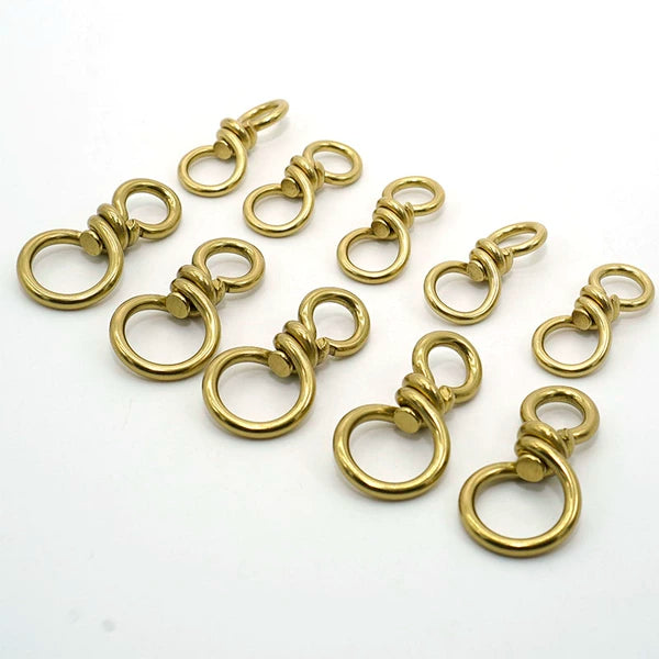 Solid Copper Unisex Keychain