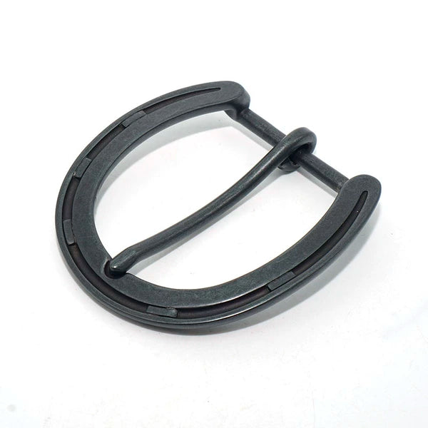Solid Brass Black Antique Brass Pin Buckle 40mm