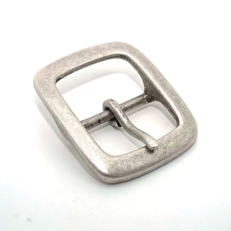 Solid Brass Antique Silver Plated Western Tri-Glide Pin for 40mm Strap