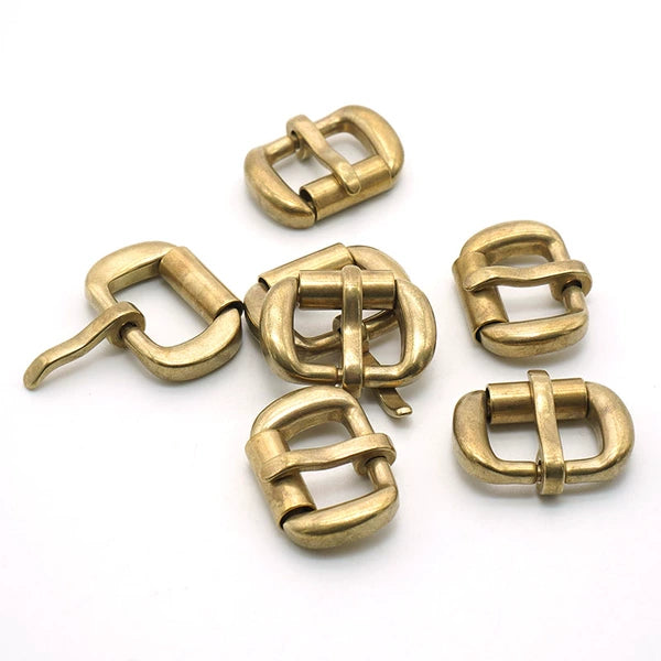 Solid Copper Oxidized Vintage Seamless Roller Buckle 15mm
