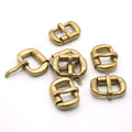Solid Copper Oxidized Vintage Seamless Roller Buckle 15mm