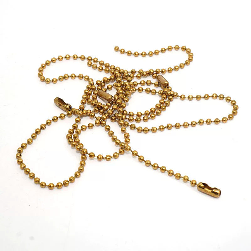 Premium Brass Chain Diy Accessory Hardware Handmade Material Anti- 盗 珠 Chain Antique Gold Tone 珠 Chain Hanging Tag Chain