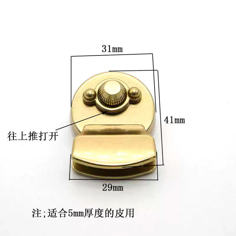 Solid Brass Clip Buckle