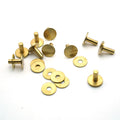 Solid Brass Permanent Rivet 4x12mm