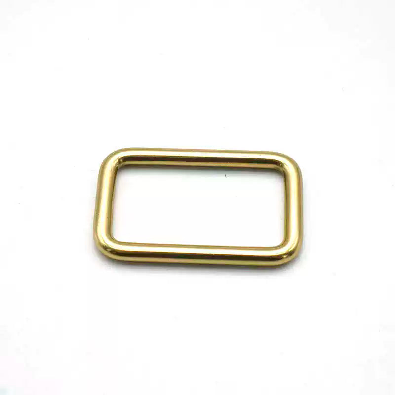 Solid Brass Seamless Rectangle Ring
