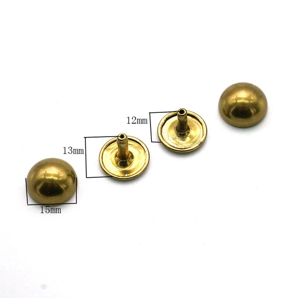 Solid Copper Antique Bronze Rivet 15mm