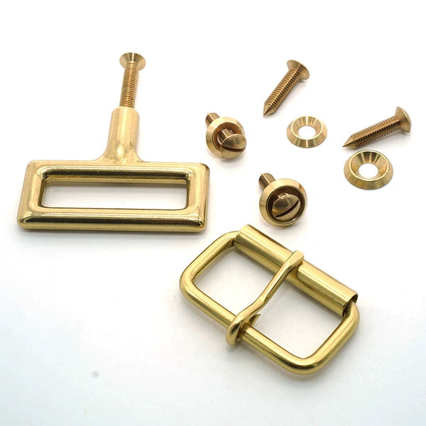Solid Brass Roller Buckle