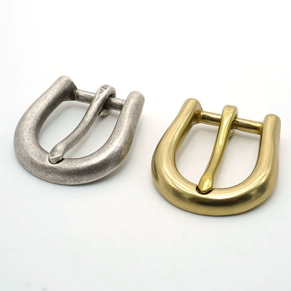 Solid Copper Antique Bronze Women's Pin Buckle