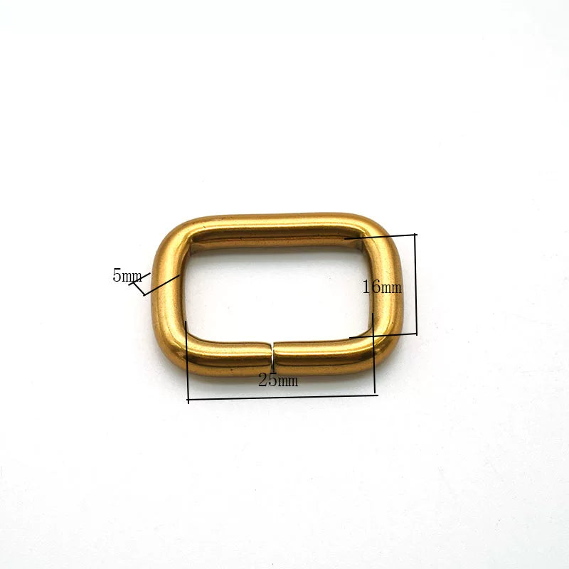 Solid Brass Open D-Ring