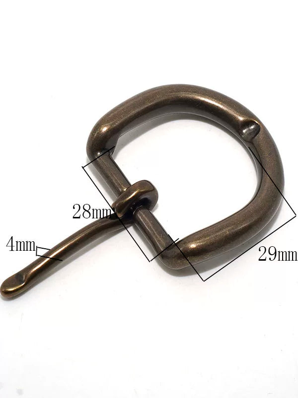 Solid Brass Pin Buckle for 28mm Strap