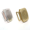 Solid Brass Silver Plated Belt Buckle for 35mm Strap