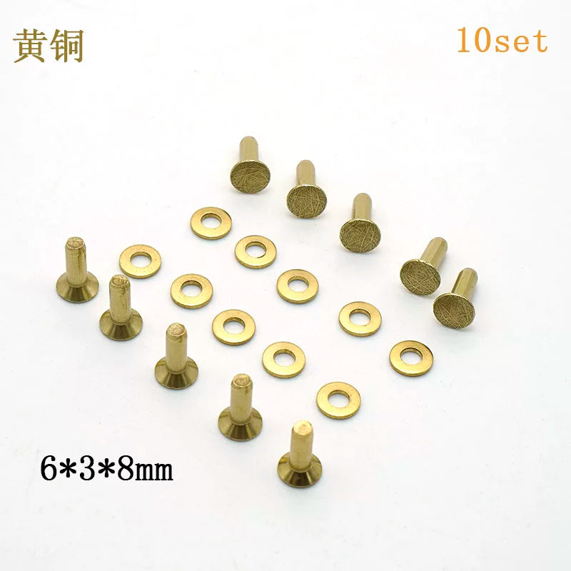 Solid Brass Western Permanent Rivet