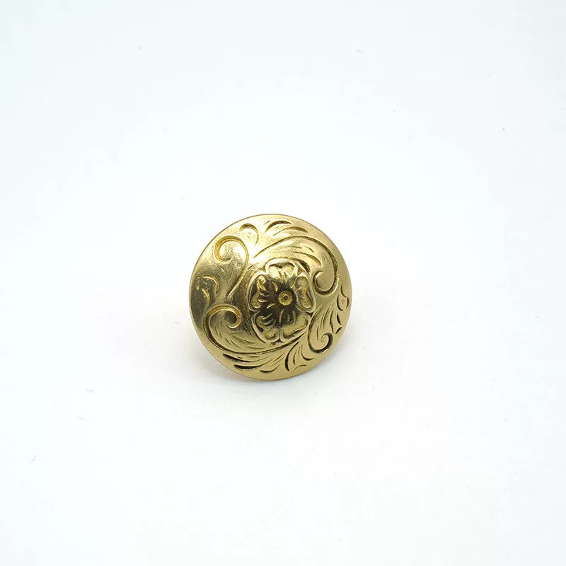 Solid Brass Floral Twist Lock
