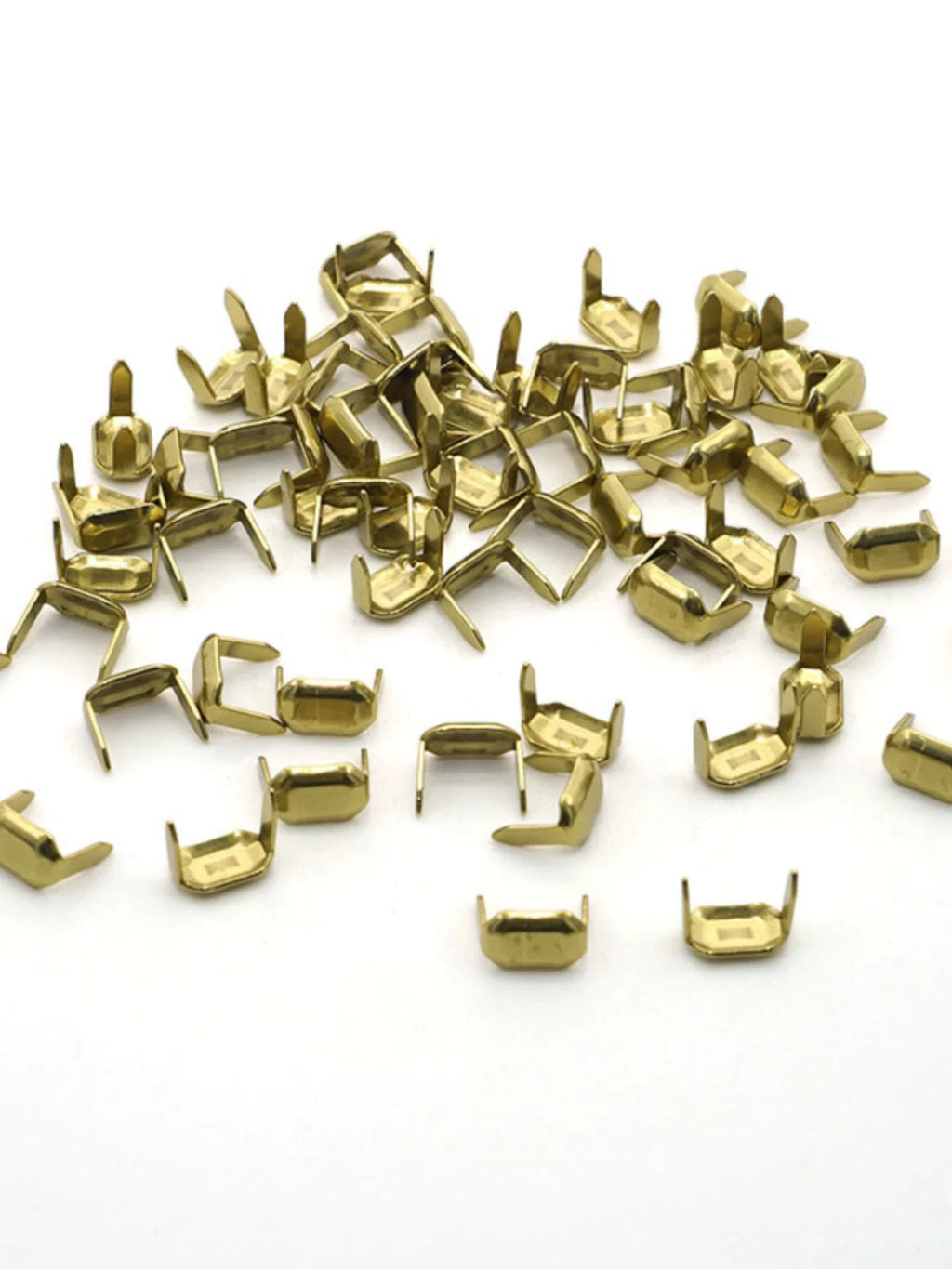 Solid Brass Prong Stud