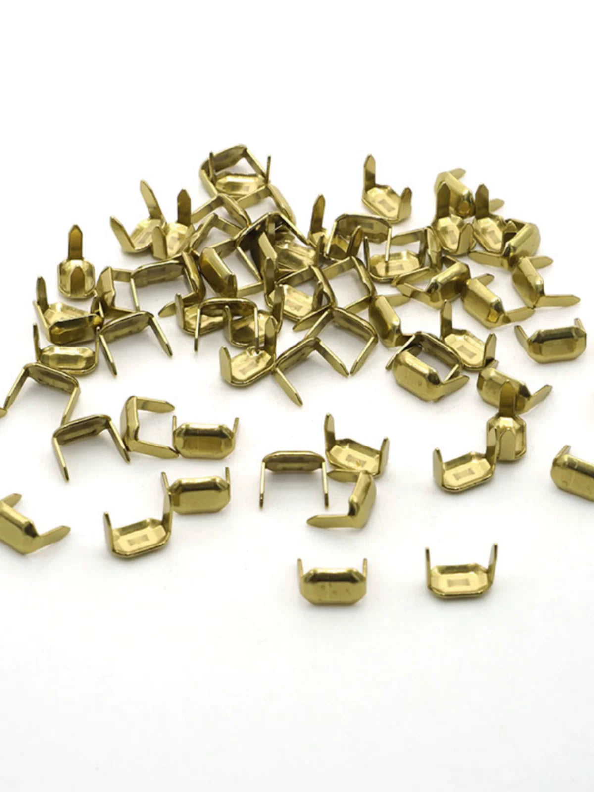 Solid Brass Prong Stud