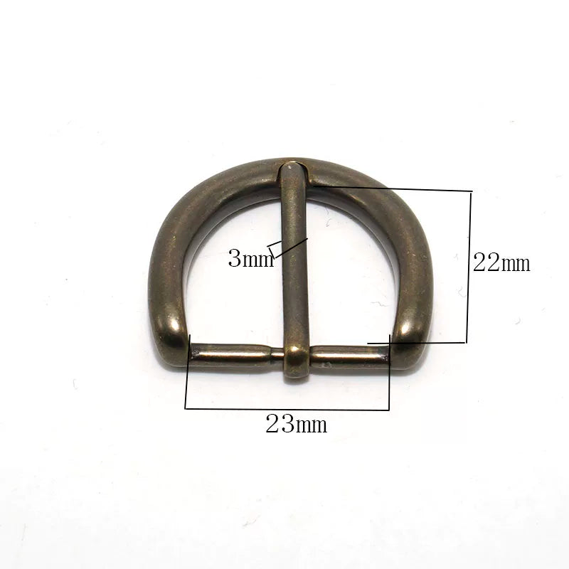 Solid Brass Antique Bronze Vintage Pin Buckle